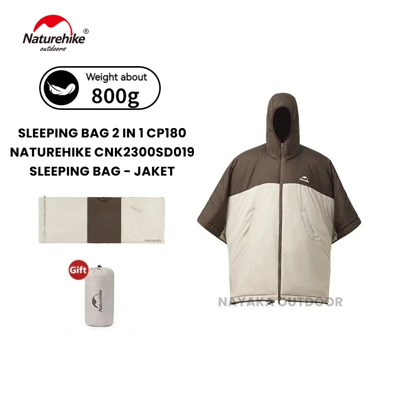 Sleeping Bag Multifungsi CP180 Naturehike CNK2300SD019 Kantong Tidur Hiking Gunung Outdoor Hangat SB