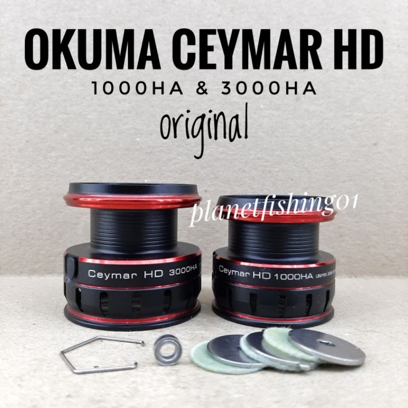 spool okuma ceymar hd 1000 & 3000 / sparepart okuma ceymar hd 1000 & 3000 / part reel okuma ceymar h