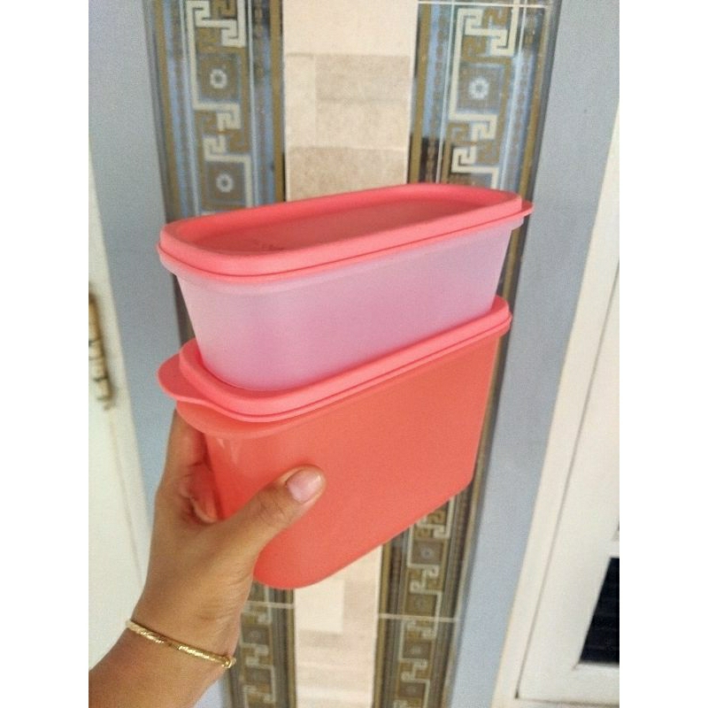 tempat makan bekal mm oval 500ml tupperware second preloved