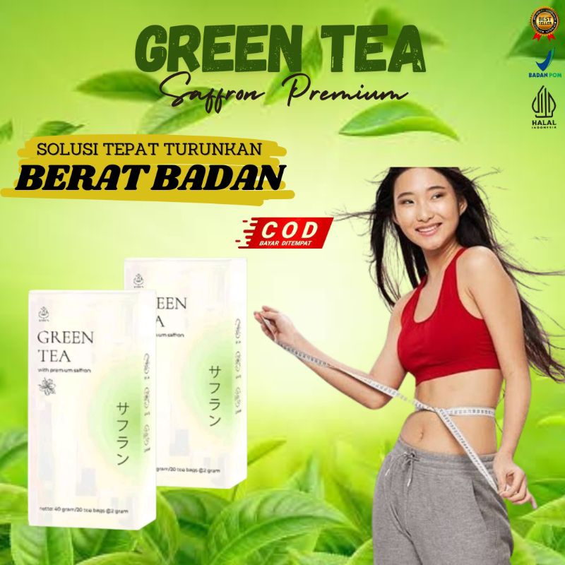

[TERLARIS]GREEN TEA Kalon Saffron Premium | Teh Diet Detok | Pelangsing Herbal