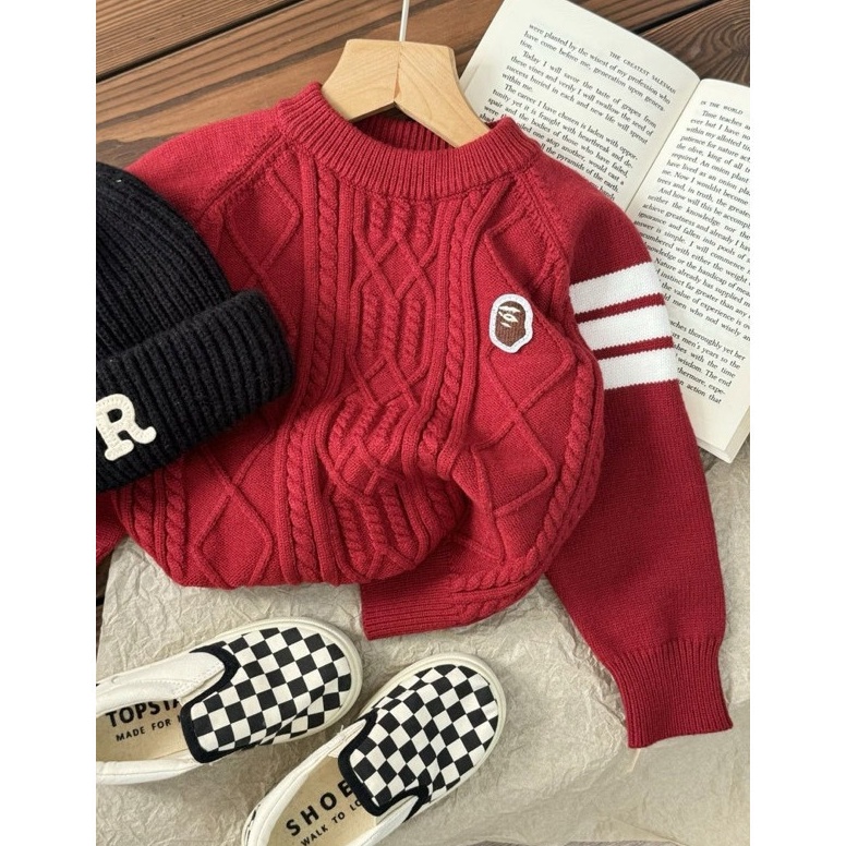 Best Seller Bappe Knit Sweater  Sweater Anak Laki Laki  Sweater Anak Laki Laki Keren