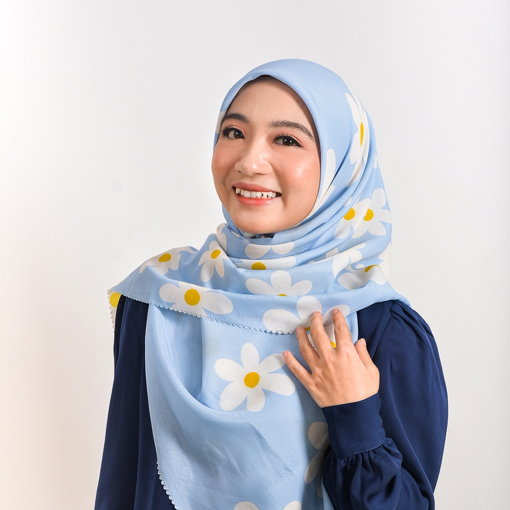 Nauko AMIRA Scraf - Kerudung Hijab Segi Empat Motif Ukuran 115x115