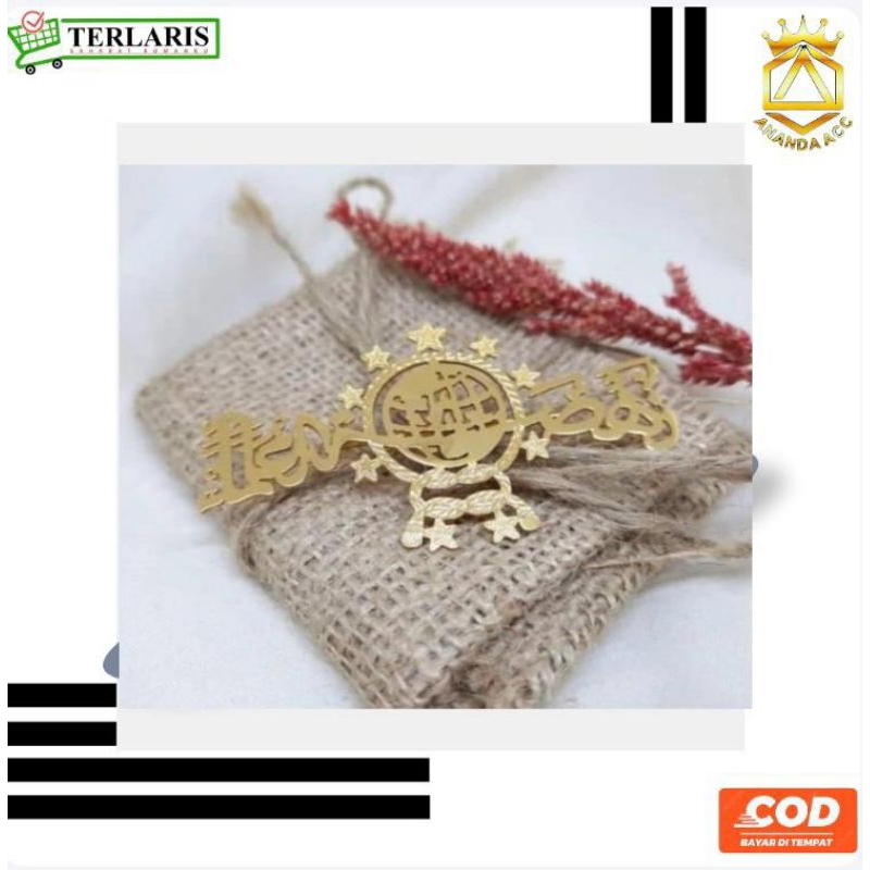 Bros NU fatayat dan muslimat lapis emas premium bahan anti karat