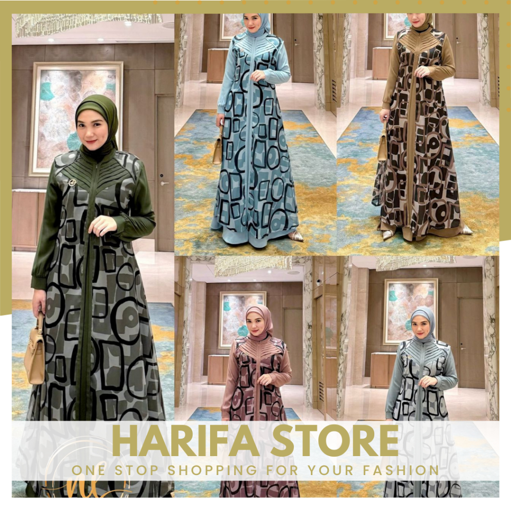 Rivoli Gamis Dress Vol.2 By NewLusy Gamis 2 in 1 Inner + Outer size M L XL Kondangan Pesta Elegant