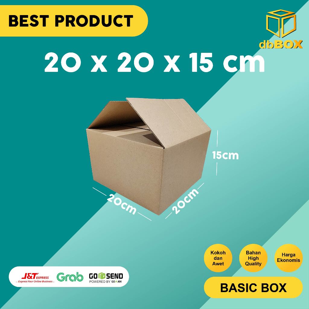 

(10Pcs) BOX KARDUS 20x20x15 cm DUS PACKING