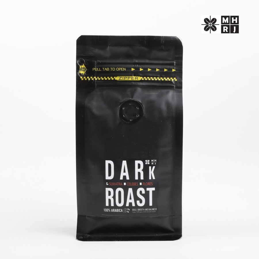 

MAHARAJA Dark Roast Coffee Kopi sangrai gelap Arabika tidak asam 120g Sumatra Sulawesi Flores - Sumatra, Biji-beans