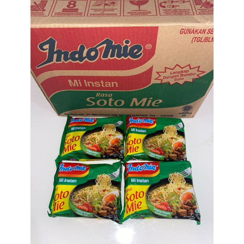 

Indomie Soto Mie 1 dus (Isi 40 bks/dus)