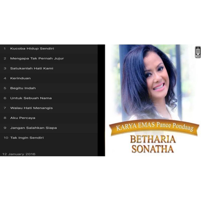 betharia sonata cd karya emas pance pondaag album 2016