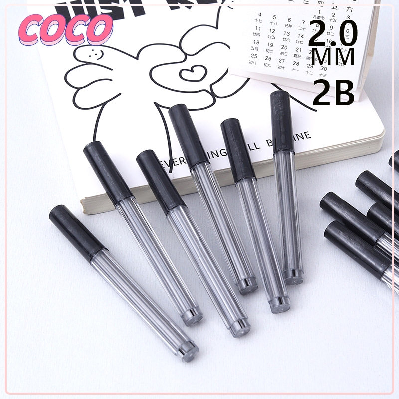 

Tidak mudah pecah Isi ulang pensil mekanik 2.0mm 2B - coco_market