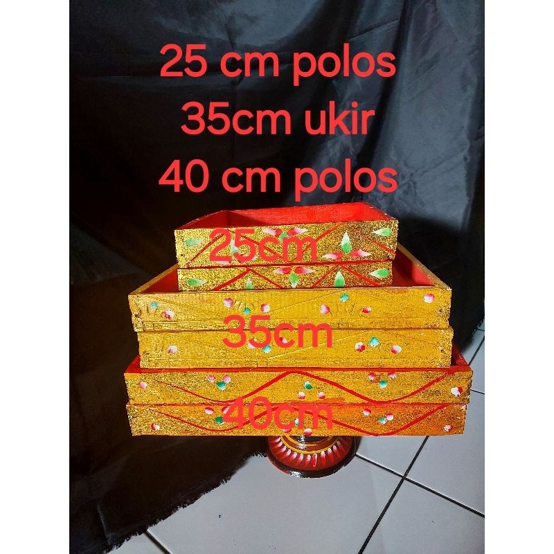 LAMPID#BOKOR KAYU#BUAT BANTEN#DIAMETER 40,35 DAN 25CM#