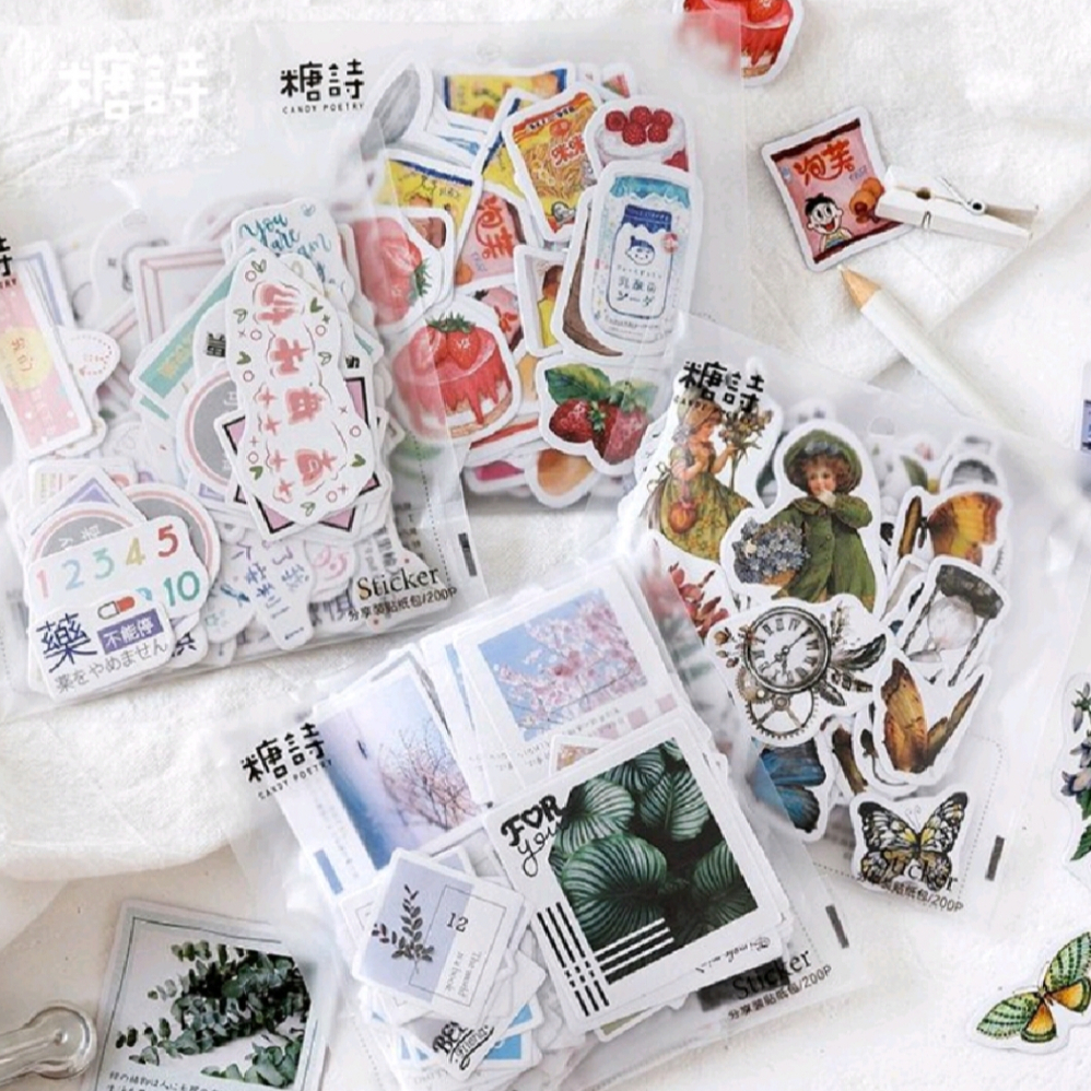 

HI531 Stiker Estetik 10pcs / 50pcs Kualitas Premium Impor Untuk Menghias Buku Catatan dan Jurnal