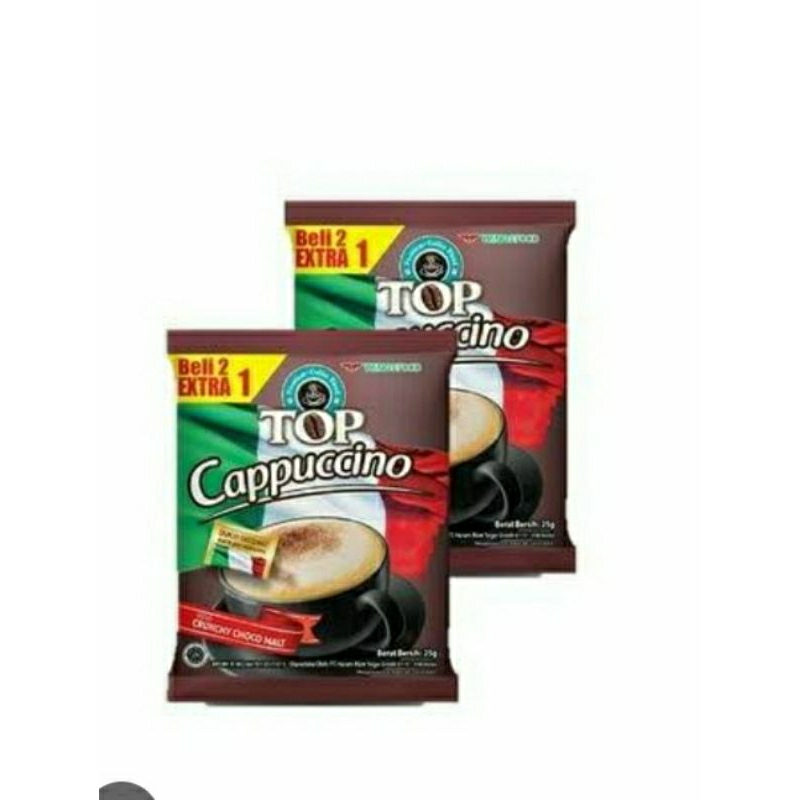

Kopi Top Coffee Cappuccino 25 Gr ( isi 15 Pcs )