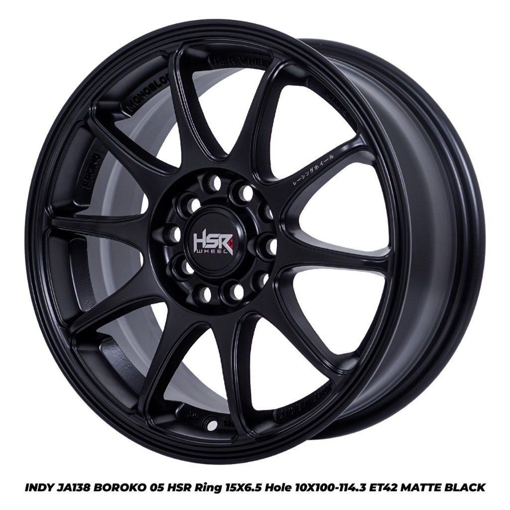 PROMO VELG HSR INDY RING 15 BLACK FOR SUZUKI ERTIGA