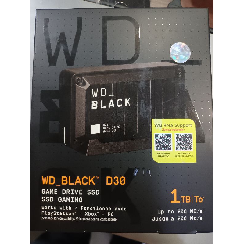 SSD External Gaming WD Black  D30 1 TB