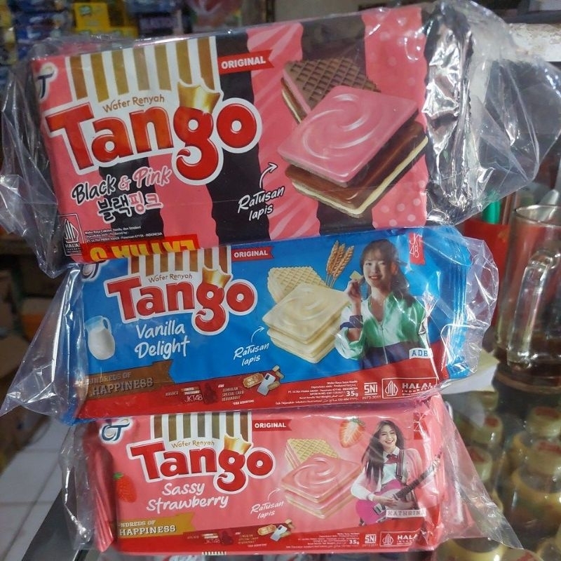 

TANGO WAFER ECERAN 2000 KEMASAN ISI 10 X 35 GRAM ADA PROMO BONUS 3