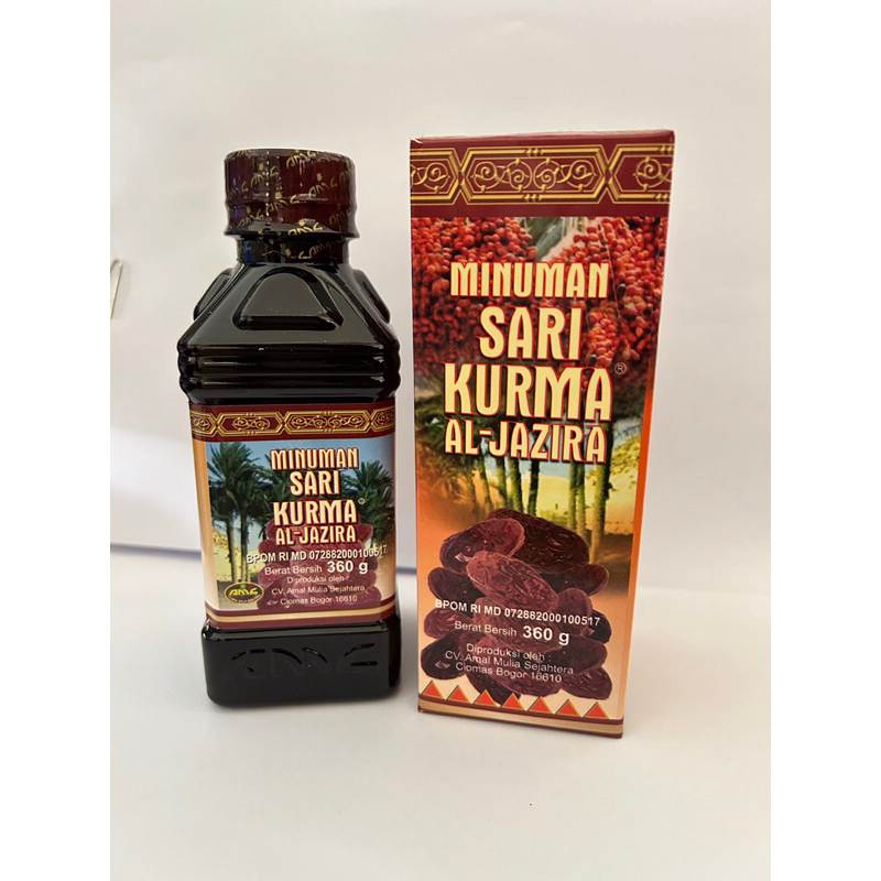 

Minuman Sari kurma AL-JAZIRA 360Gr, Minuman yang di buat dengan buah Kurma