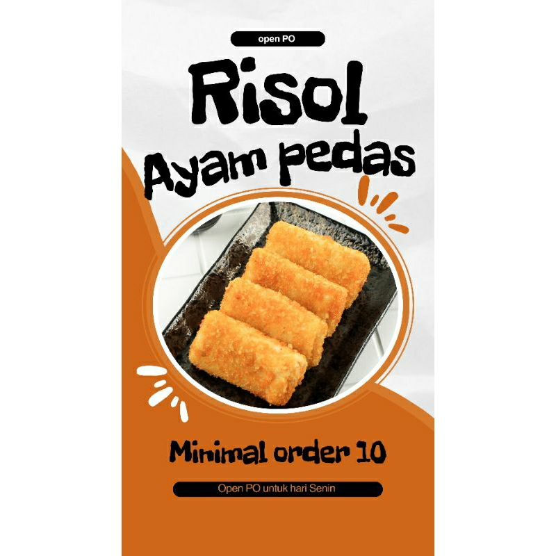 

risol ayam pedas / risol sayuran/ risol bihun