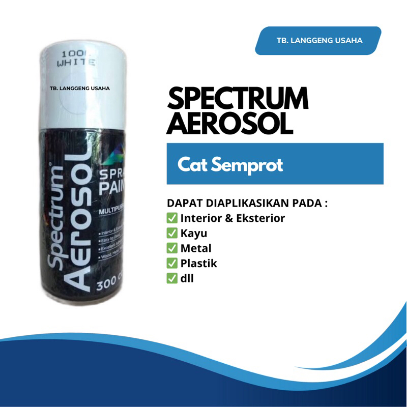 SPECTRUM AEROSOL SPRAY PAINT Cat Semprot Kendaran Motor Mobil Anti Karat Tahan Panas Body Dasar Kasa