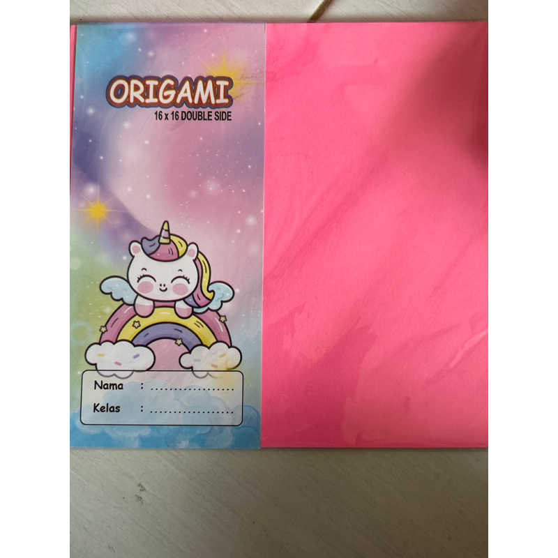 

Kertas origami uk 16x16 double side