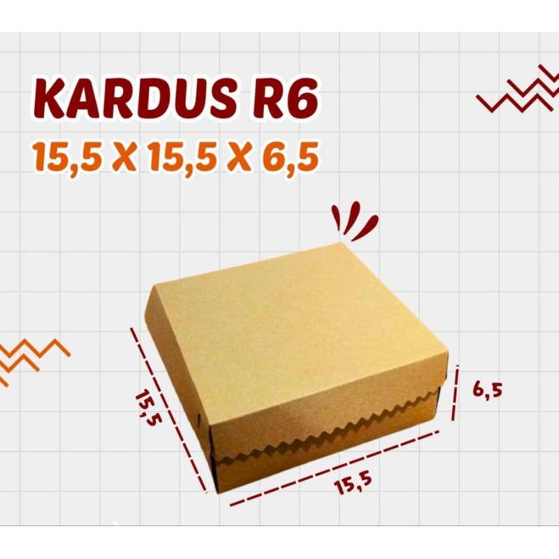Box Kue Kraft Renda R6