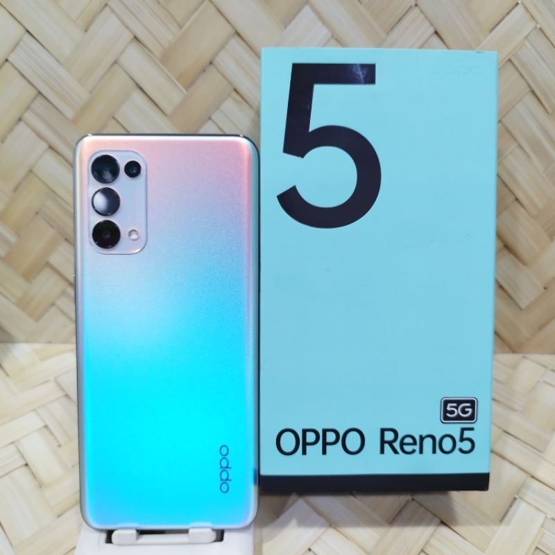 Oppo Reno 5 5G 4G 8/128GB Handphone second fullset original bergaransi