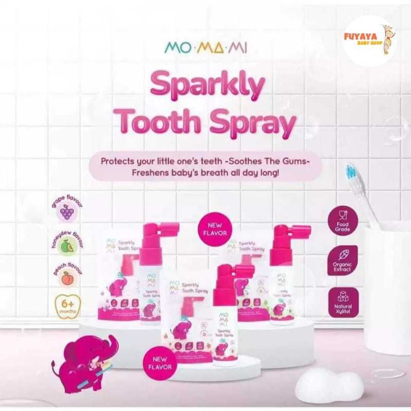 Momami Sparkly Toothspray 20ml / Perawatan Mulut Bayi / Mo Ma Mi Tooth Spray / T spray /tspray