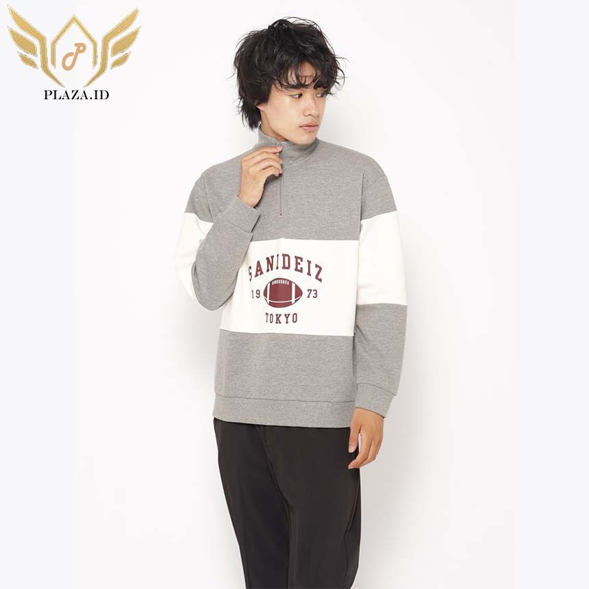 SWEATER HALF ZIP OVERSIZE S-6XL.SWEATER HALF ZIP ABUMUDA