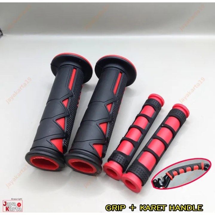 Handgrip motor / grip motor / handfat / sarung gas motor variasi set karet handle jari rem tangan bi