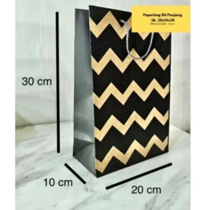 

Paper bag Motif ukuran 20x10x30 | R6 Panjang Zigzag dan motif zebra