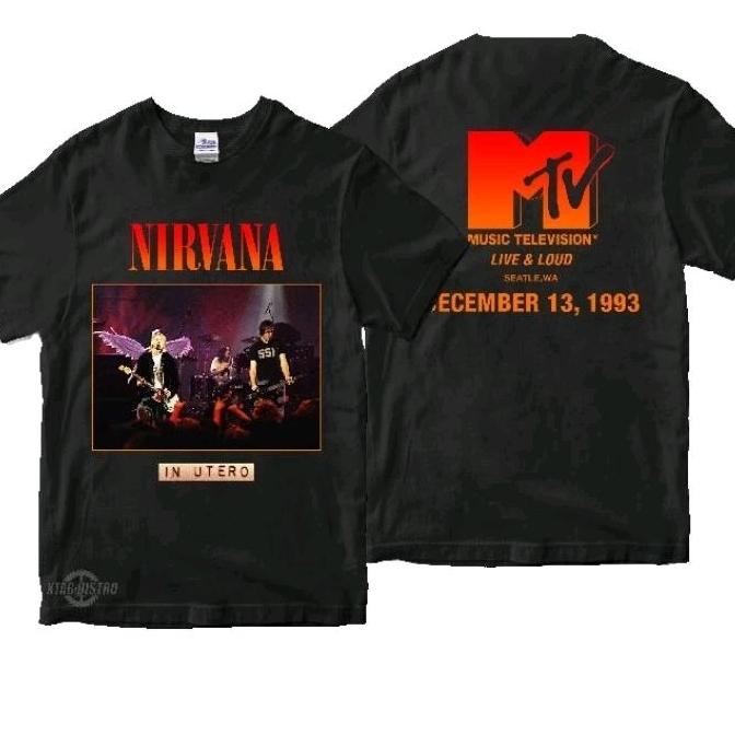 ORI Kaos NIRVANA Mtv live 1993 tour kaos band nirvana kurt cobain vintage oversize
