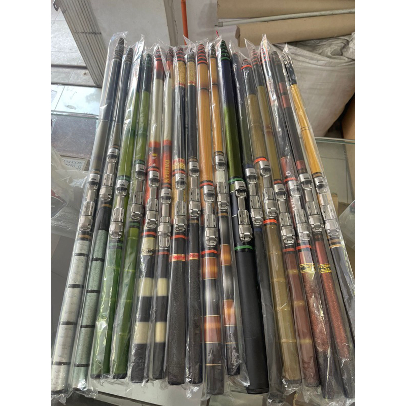 Joran tegek kolong siap pakai ujung per 300,360,450CM