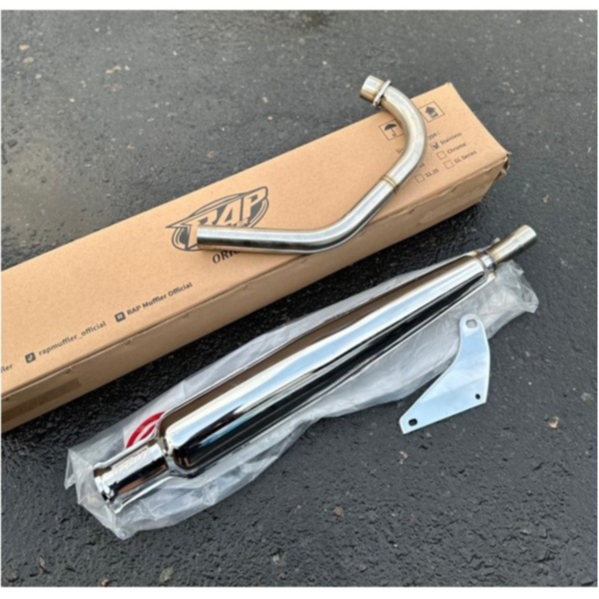 KNALPOT CORBI PLORR RAP MUFFLER FULL SETT BUKAN MADIUN KNALPOT CB RAP SET LEHERAN STENLIS