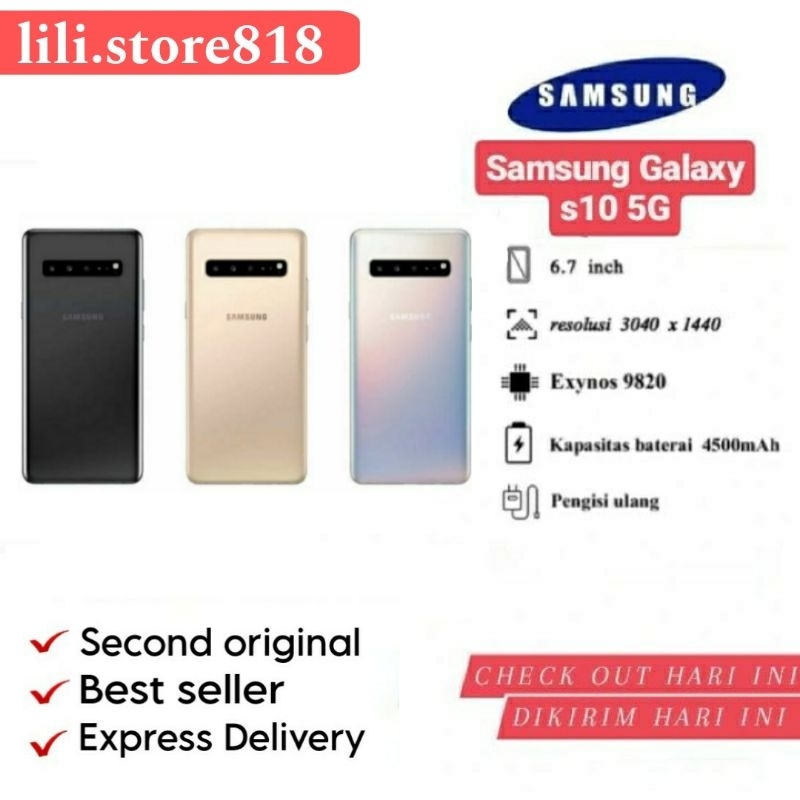 Samsung Galaxy S10 5G Second Handphone 5G Bekas Original Mulus HP 5G