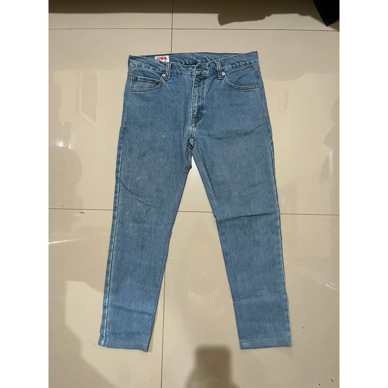 [PROMO] PRELOVED CELANA DENIM EDWIN JEANS - CELANA JEANS LIGHT BLUE - DENIM PANTS EDWIN JEANS