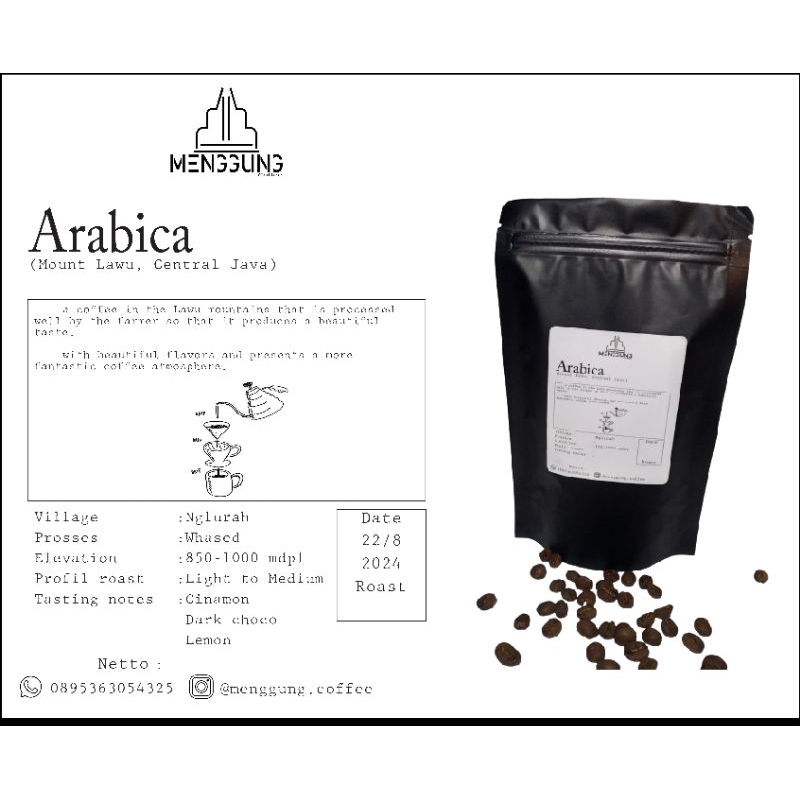 

KOPI ARABIKA LAWU 500gr - The Legendary of Lawu Coffee