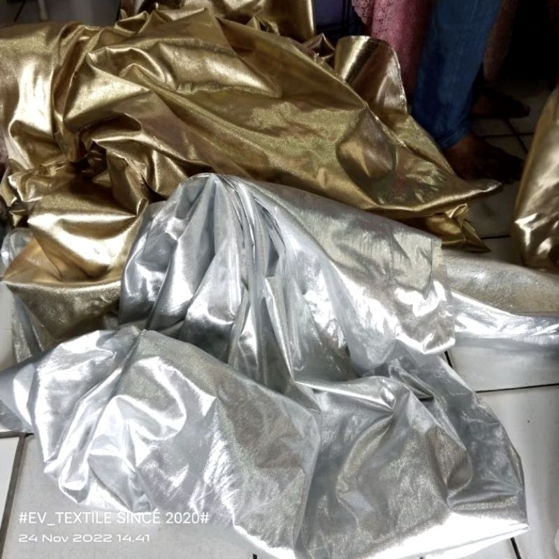 HARGA/0,5 M | KAIN LAME EMAS / KAIN LME / KAIN LAME METALIK / KAIN LAME POLOS / BAHAN LAME