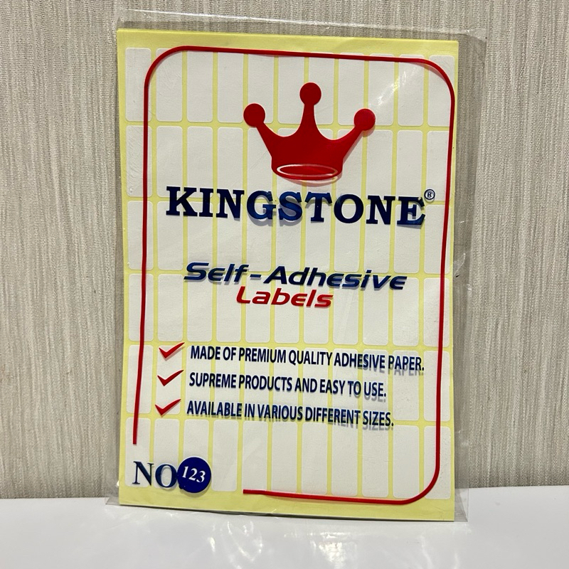 

Label Harga Kingstone No 123