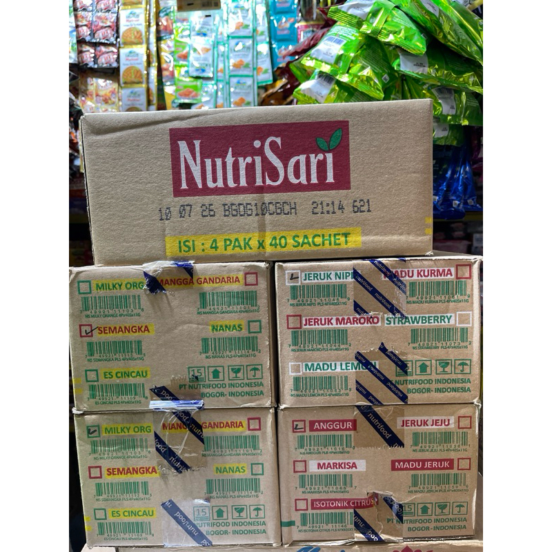 

NUTRISARI RENCENG ALL VARIAN DUS ( ISI 160 SACHET )