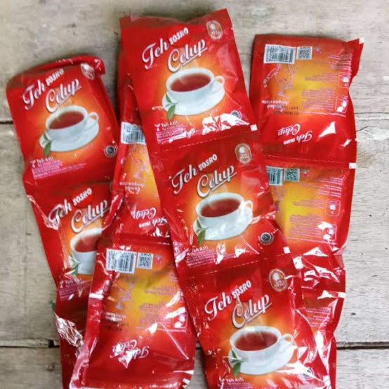 

teh celup sosro sachet/ renceng, 10 sachet@4kantong