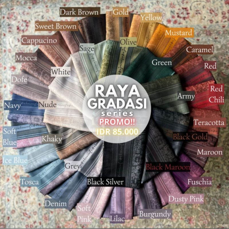 JOURNEY RAYA SERIES | JOURNEY RAYA GRADASI | JOURNEY SCARVES | JOURNEY PROMO