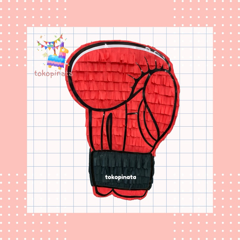 Pinata Sarung Tinju / Pinata Boxing Gloves / Pinata Gloves Boxing / Pinata Bentuk Karakter Boxing Gl