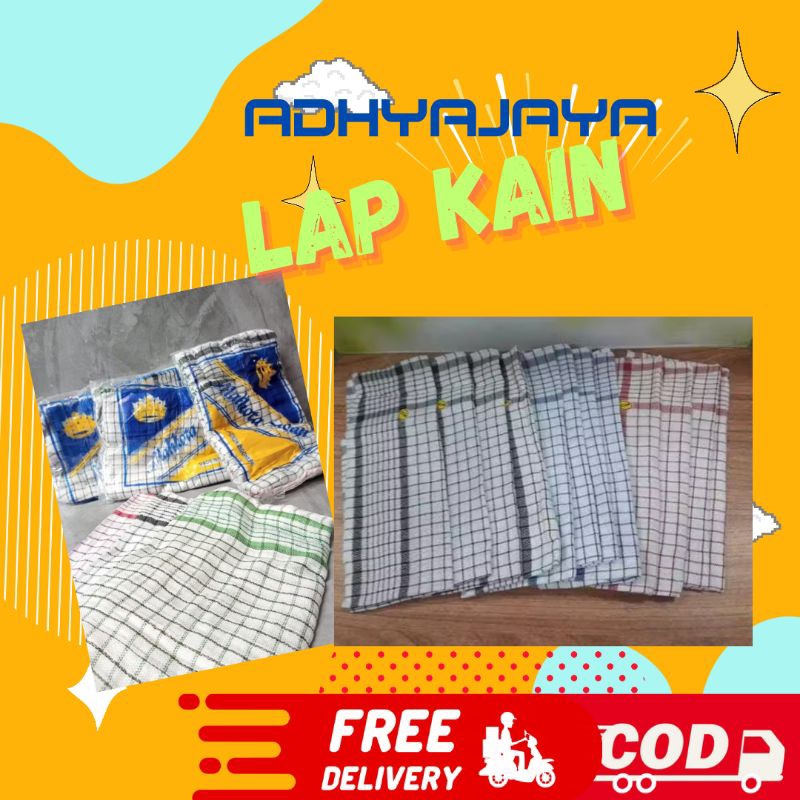 LAP KAIN DAPUR / SERBET / LAP DAPUR / LAP // LAP TANGAN/SERBET KOTAK-KOTAK
