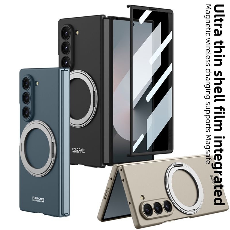 Casing Samsung Galaxy Z Fold 6 Fold6 5G Original GKK Hard Case Cover Ring Magsafe Rotary Standing Ki