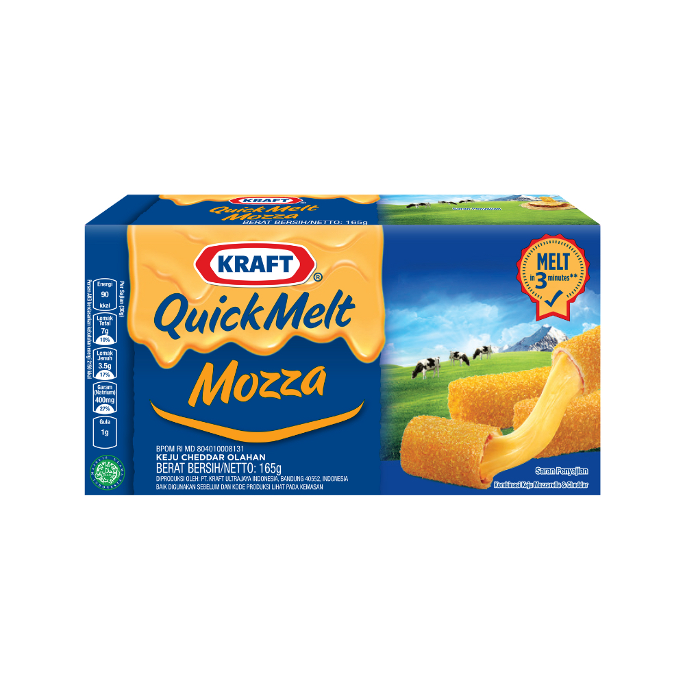 

Kraft keju quick melt mozza 165 gram