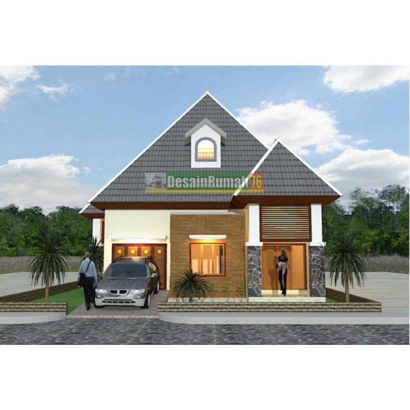 DESAIN RUMAH UKURAN 9x14, Paket desain rumah, desain rumah 3D, jasa desain rumah, gambar rumah, ruma