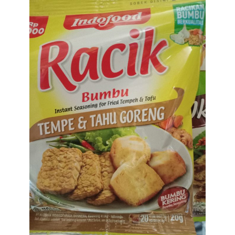 

Indofood Racik Bumbu Tempe & Tahu Goreng 20gr