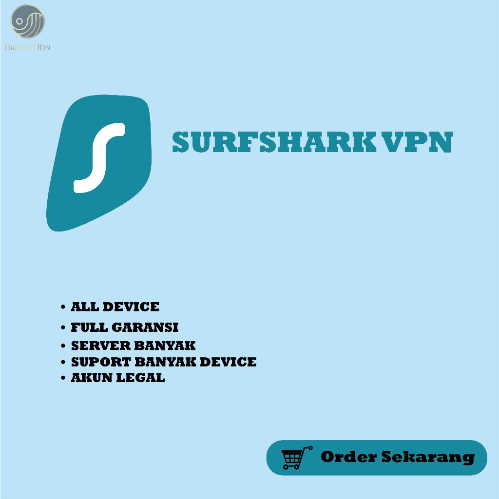 SOFTWARE SURFSHARK VPN FULL GARANSI  | SURFSHARK VPN PREMIUM PRIVATE ( UNLIMITED DEVICE )