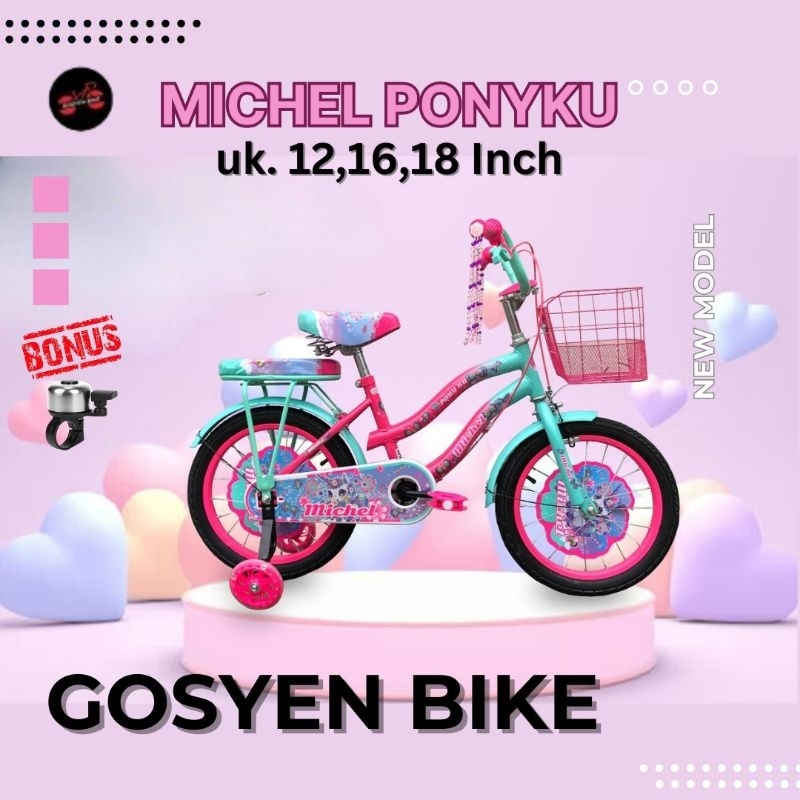 Sepeda Mini Anak Perempuan michel ponyku12, 16,18