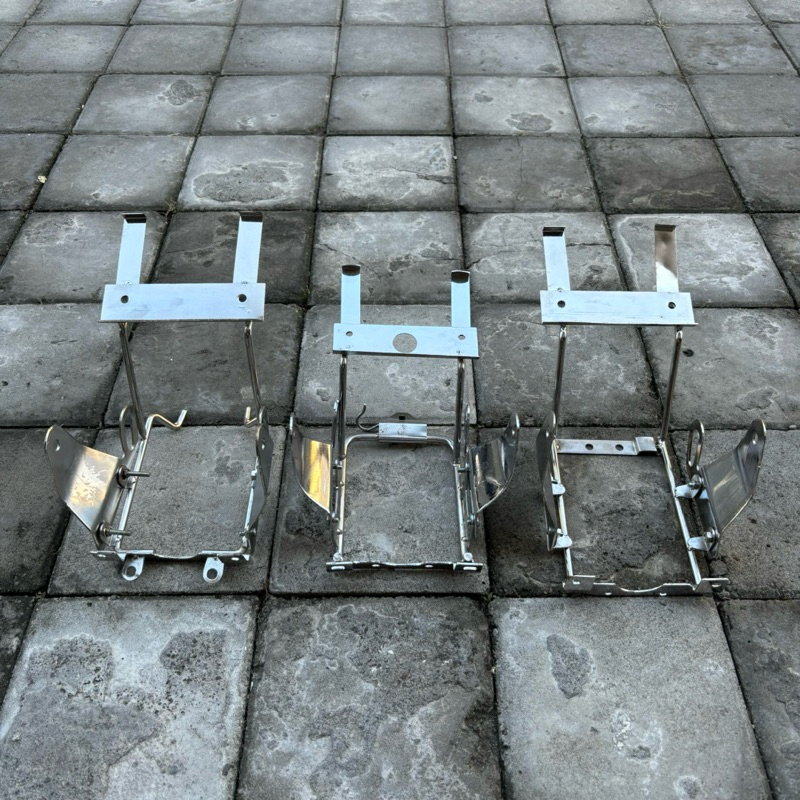 Bracket Lampu Ninja SS + Kupingan | Pnp Ninja, Vixion, Tiger, Megapro | Chrome
