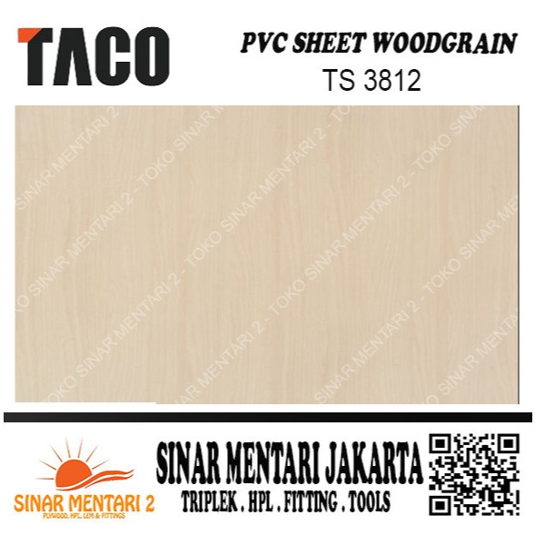 TACO SHEET PVC WOODGRAIN TS 3812